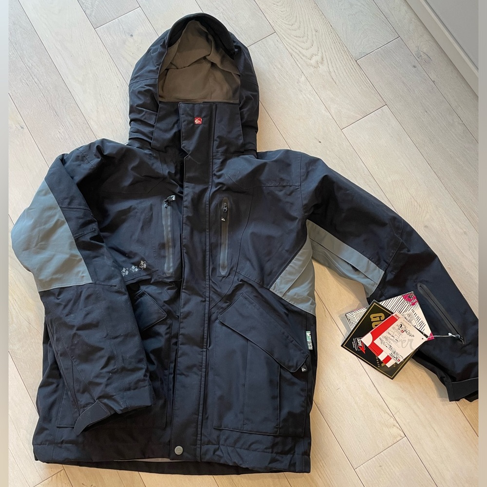 NWT • Quicksilver Ski Gore-tex Utility Jacket w/ Recco Avalanche Reflector SizeM